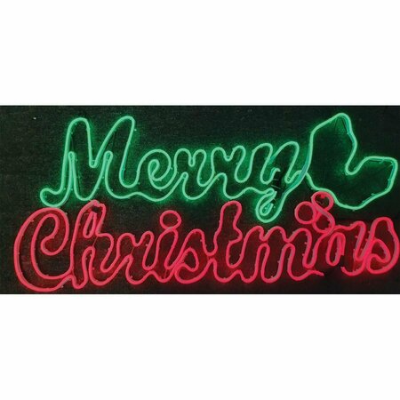 SS COLLECTIBLES 36 in. Light Glow Merry Christmas Sign SS3587230